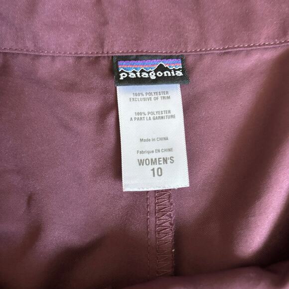Patagonia Skort Lined Shorts Outdoor Hiking Burgundy Women's 10- Gorpcore - Picture 3 of 7